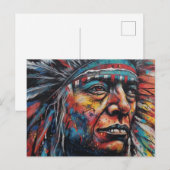 Mooi Native American Briefkaart (Voorkant / Achterkant)