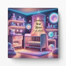 Mooi neon naam voor baby's nieuwe kinderkamer 