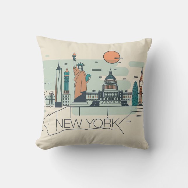 Mooi New York Kussen (Voorkant)