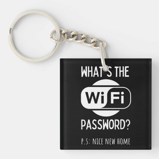mooi nieuw huis sleutelhanger (Voorkant)