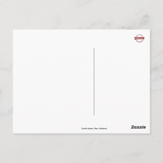 Mooi Nieuw-Zeeland, Zuid-eiland Briefkaart (Achterkant)
