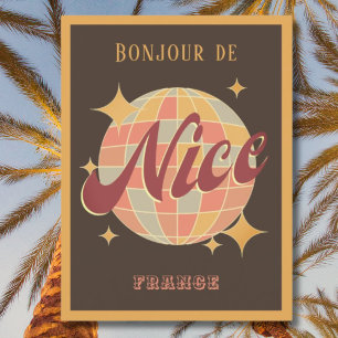 Mooi Nizza City Frankrijk Retro Briefkaart