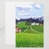 Mooi Noorwegen Briefpapier (Voorkant / Achterkant)