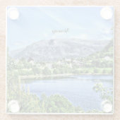 Mooi Noorwegen Glazen Onderzetter (Achterkant)