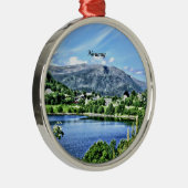 Mooi Noorwegen Metalen Ornament (Rechts)