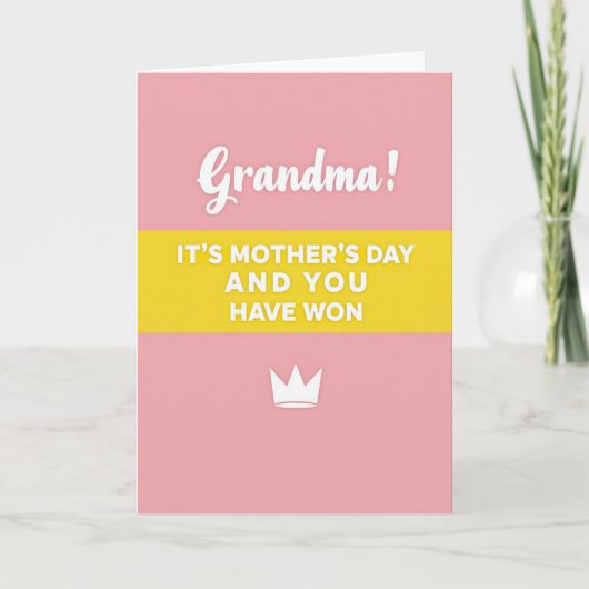 Mooi Oma Dag Kroonkaart Kaart (Voorkant)