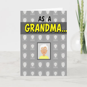 Mooi oma-dag portretkaart kaart