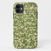 Mooi oma gebreid patroon in groene olijf kleur Case-Mate iPhone case (Achterkant)