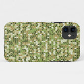 Mooi oma gebreid patroon in groene olijf kleur Case-Mate iPhone case (Achterkant (horizontaal))