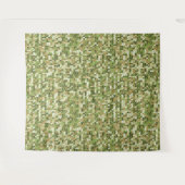 Mooi oma gebreid patroon in groene olijf kleur wandkleed (Voorkant (horizontaal))