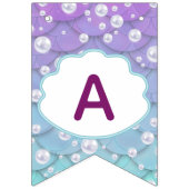 Mooi Onder het Zee Zeemeermin Verjaardag Vlaggetjes (Derde vlag)