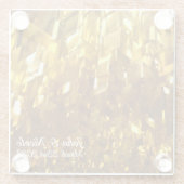 Mooi Onderzetter met gouden rand kristal (Achterkant)