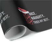 Mooi ondeugend geprobeerd mijn beste kerstlijst Xm Cadeaupapier (Rol Hoek)