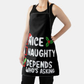 Mooi ondeugend hangt ervan af wie er kerst vraagt schort (Insitu)