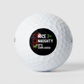 Mooi ondeugend Het is ingewikkeld Kerstlijstdeksel Golfballen (Voorkant)