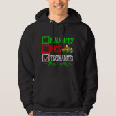 Mooi ondeugend Het is ingewikkeld Kerstman Kerstli Hoodie (Voorkant)