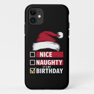 Mooi ondeugend Het is mijn verjaardag Kerstlijst K Case-Mate iPhone Case