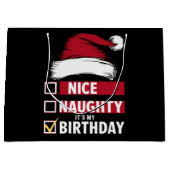 Mooi ondeugend Het is mijn verjaardag Kerstlijst K Groot Cadeauzakje (Voorkant)