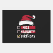 Mooi ondeugend Het is mijn verjaardag Kerstlijst K Inpakpapier Vel (Voorkant)