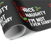 Mooi ondeugend Ik heb niet eens spijt Kerstlijst Cadeaupapier (Rol Hoek)