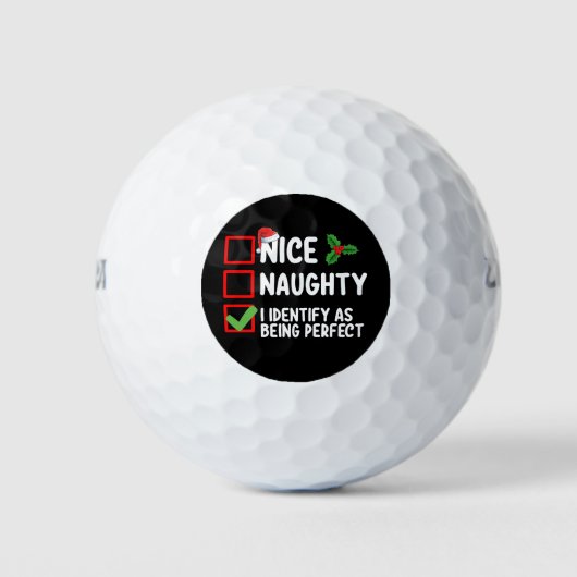 Mooi ondeugend Ik identificeer me als perfect Kers Golfballen (Voorkant)