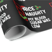 Mooi ondeugend Mijn bloedsuiker was laag Diabetes  Cadeaupapier (Rol Hoek)