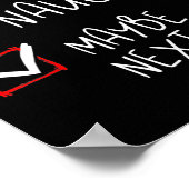 Mooi ondeugend misschien volgend jaar leuk Kerstmi Poster (Hoek)