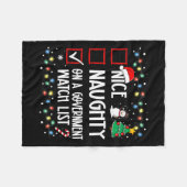 mooi ondeugend op een lijst van regeringshorloges  fleece deken (Voorkant (Horizontaal))