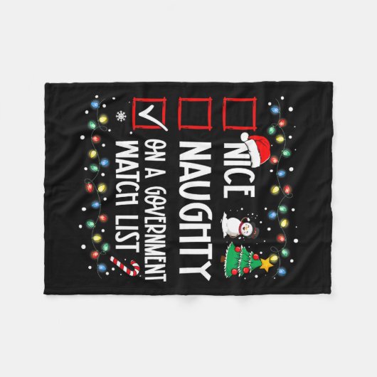 mooi ondeugend op een lijst van regeringshorloges  fleece deken (Voorkant (Horizontaal))