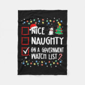 mooi ondeugend op een lijst van regeringshorloges  fleece deken (Voorkant)