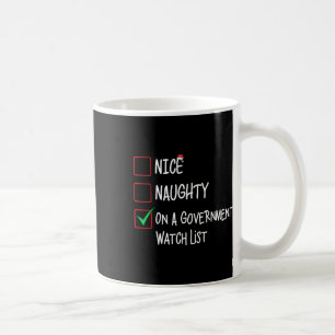 mooi ondeugend op een lijst van regeringshorloges koffiemok