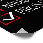 Mooi Ondeugend Pakistaans Kerst Pakistan Erfgoed Poster (Hoek)