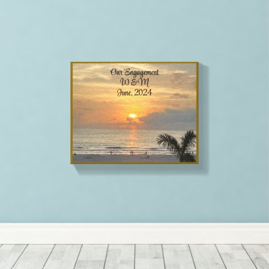 Mooi, ons Verloving Canvas (Insitu (Houten vloer))