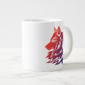 mooi ontwerp deze wolf mok (Voorkant rechts)