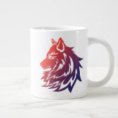 mooi ontwerp deze wolf mok (Rechts)
