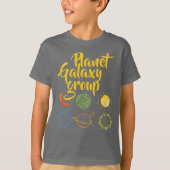 Mooi ontwerp van de planetgalaxy-combinatie t-shirt (Voorkant)