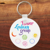 Mooi ontwerp van de ventilatorgalaxy-groep sleutelhanger (Voorkant)