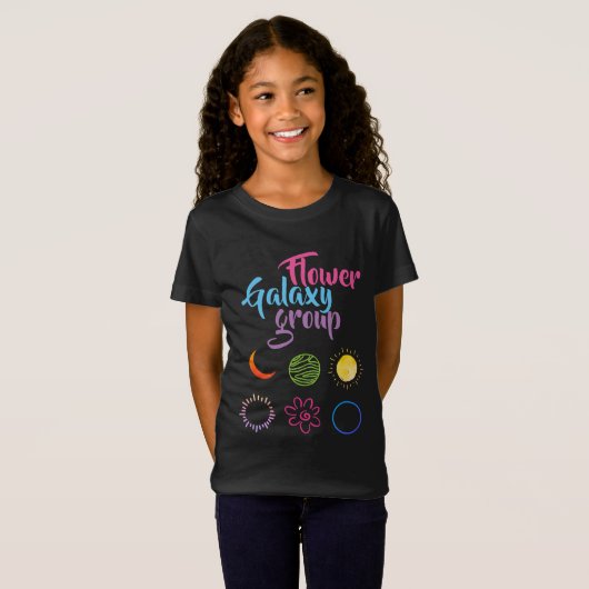 Mooi ontwerp van de ventilatorgalaxy-groep t-shirt (Voorkant volledig)