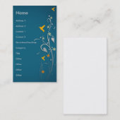 mooi ontwerp voor kolibrie en zwenkbloem visitekaartje (Voorkant / Achterkant)