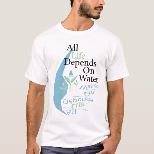 Mooi ontwerp voor Wereldwaterdag T-shirt (Voorkant)