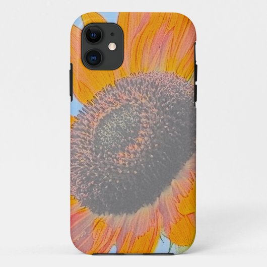 Mooi ontworpen zonnebloem telefoonhoesje Case-Mate iPhone case (Achterkant)