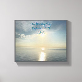 Mooi, onze trouwdag canvas