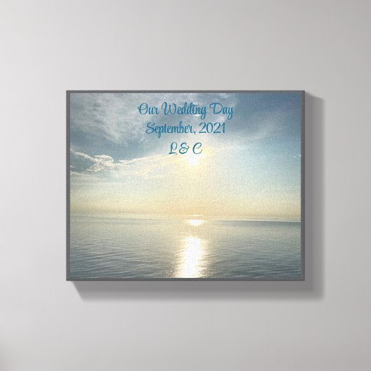 Mooi, onze trouwdag canvas (Voorkant)