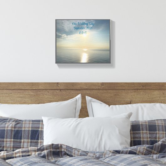 Mooi, onze trouwdag canvas (Insitu (Slaapkamer))