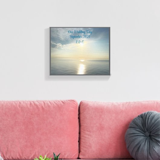 Mooi, onze trouwdag canvas (Insitu (Woonkamer))