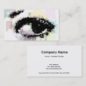 Mooi oog in het Abstract Visitekaartje (Voorkant / Achterkant)