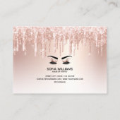 Mooi Oog met Gouden Kroon lange wimper Nazorg Aanbevelingskaartje (Achterkant)