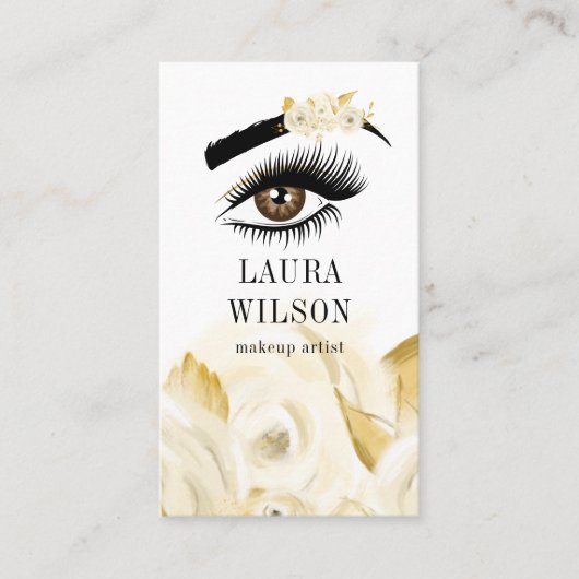 Mooi Oog met Witte Waterverf Visitekaartje (Voorkant)