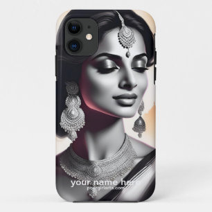 MOOI OOST-INDISCHE VROUW DIGITAAL PORTRET Case-Mate iPhone CASE