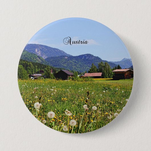 Mooi Oostenrijk Ronde Button 7,6 Cm (Voorkant)